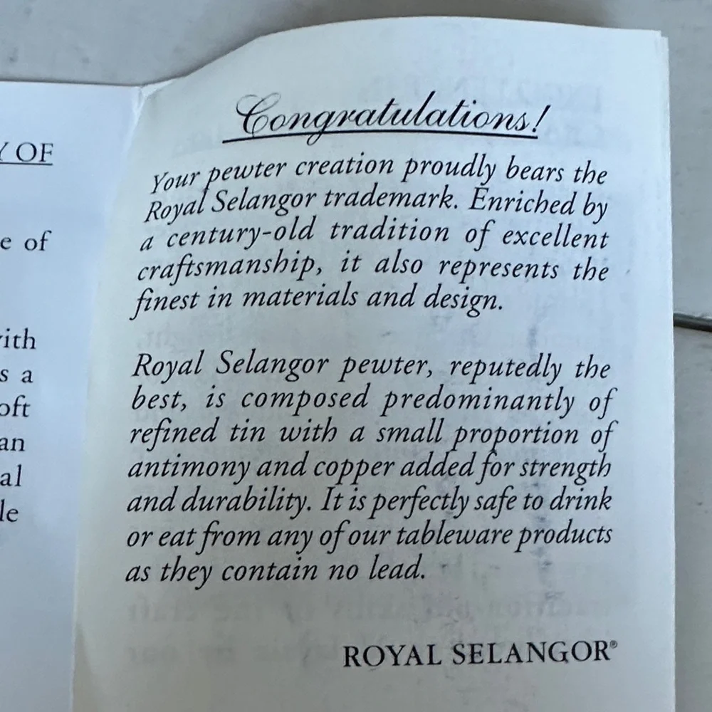 Royal Selangor Pewter vase